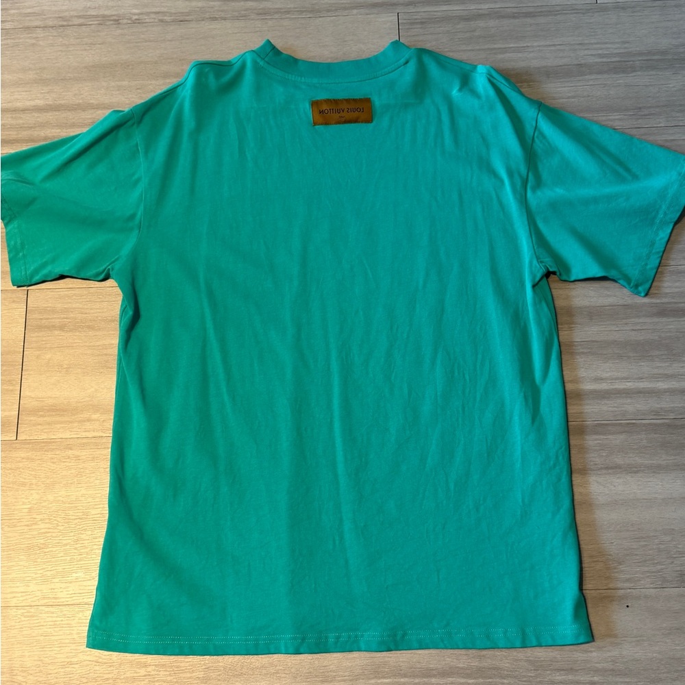 Louis Vuitton Teal Short Sleeve Tee - Picture 4 of 4